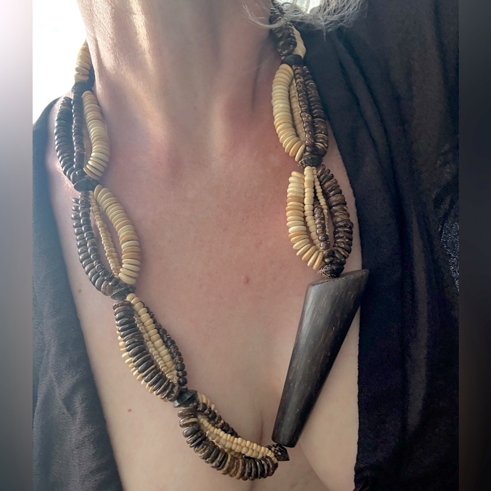 Fruitwood Tribal Necklace